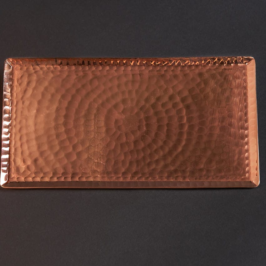 Chequer Copper Serving Tray