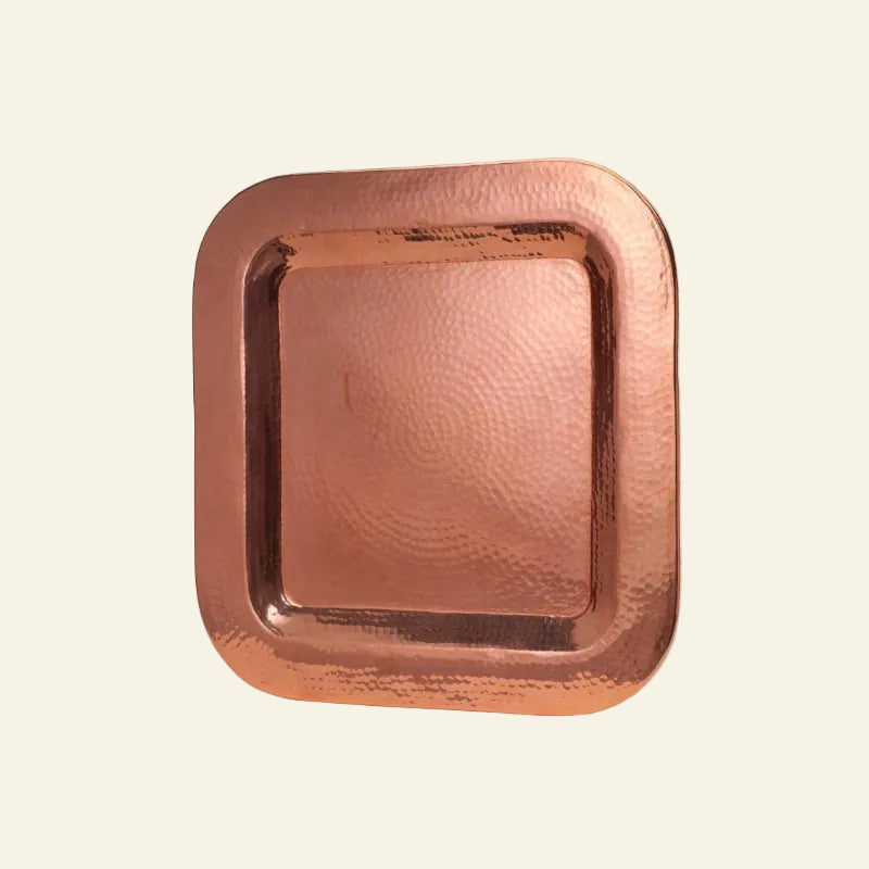 Sertodo Plates &amp; Platters 14" Copper Thessaly Square Platter