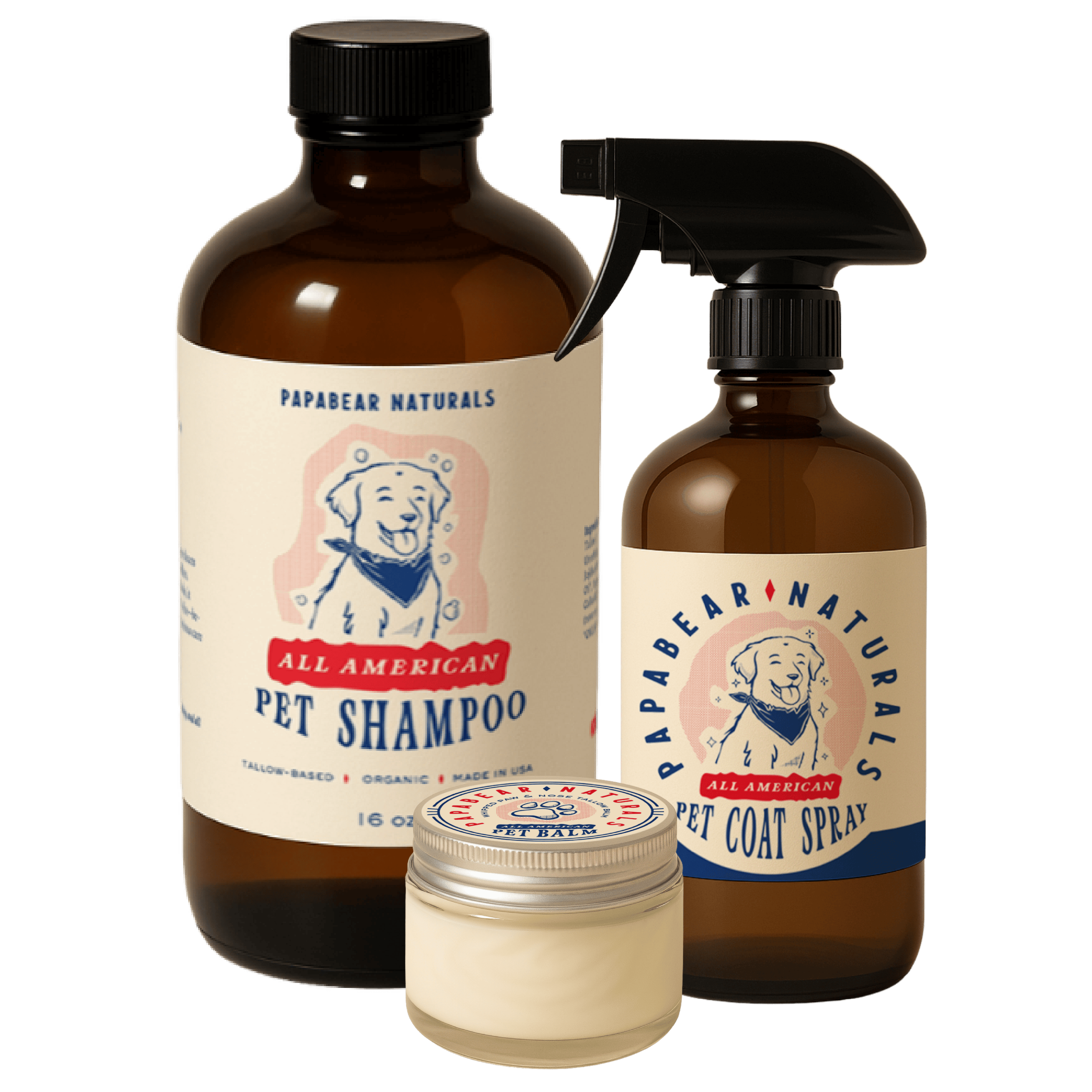 PapaBear Naturals Tallow Pet Care Bundle