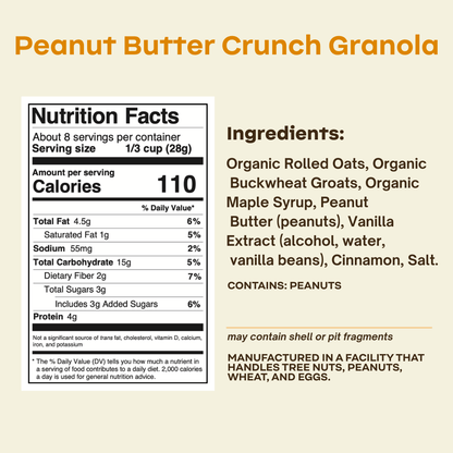 Peanut Butter Crunch Granola