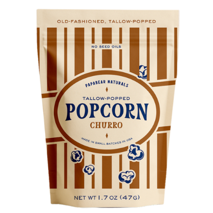 Tallow-Popped Popcorn (8 Pack)