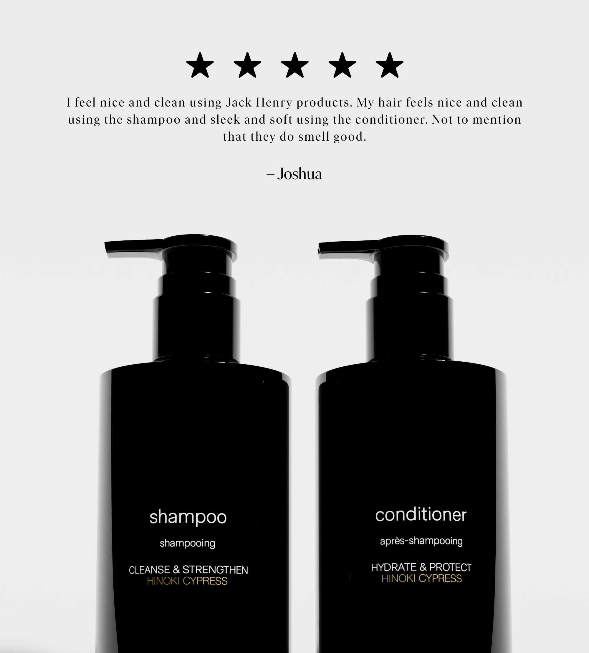 JACK HENRY Creamy Shampoo &amp; Conditioner Set