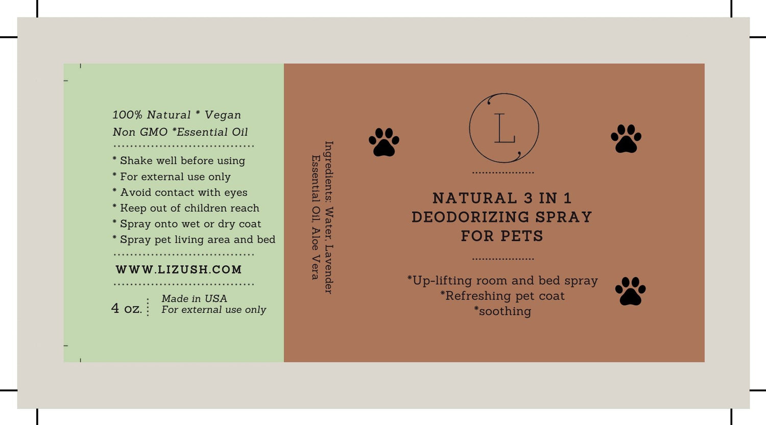 Natural Deodorizing spray for PETS - My American Goods
