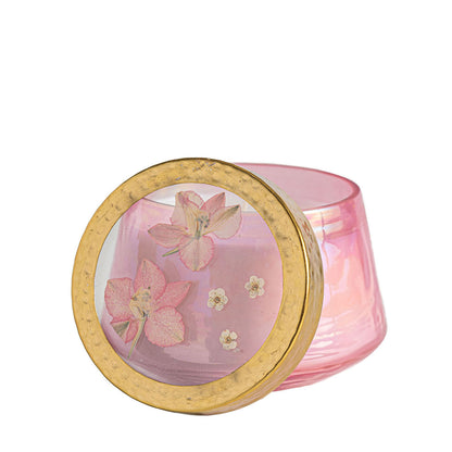 Accent Watercolor Pressed Floral Candle - Luna Flower