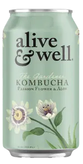Alive &amp; Well Kombucha Kombucha Passionflower &amp; Aloe Kombucha