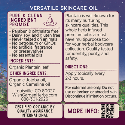 Plantain Oil, Calm &amp; Restore