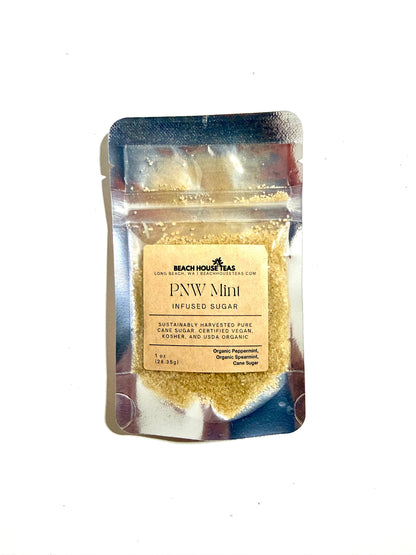 Pacific Northwest Mint infused artisan culinary sugar