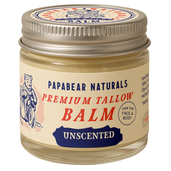 PapaBear Naturals Unscented Papabear Premium Tallow Balm  2 oz