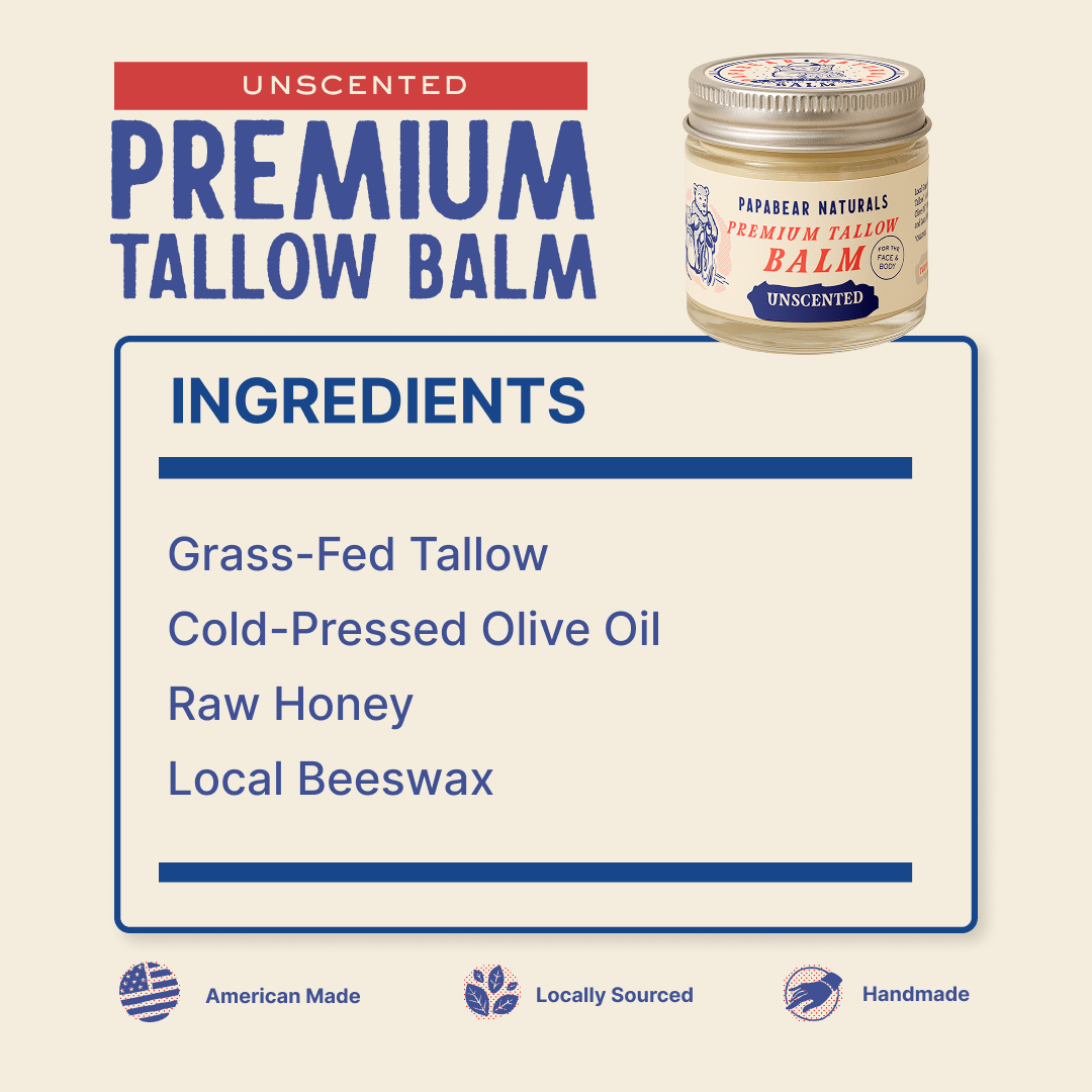 Papabear Premium Tallow Balm  2 oz