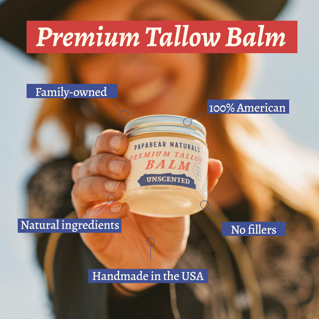 Papabear Premium Tallow Balm  2 oz
