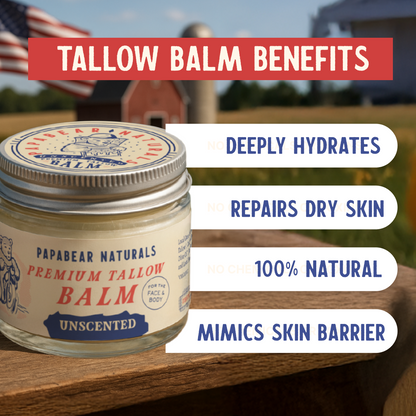 Papabear Premium Tallow Balm  2 oz