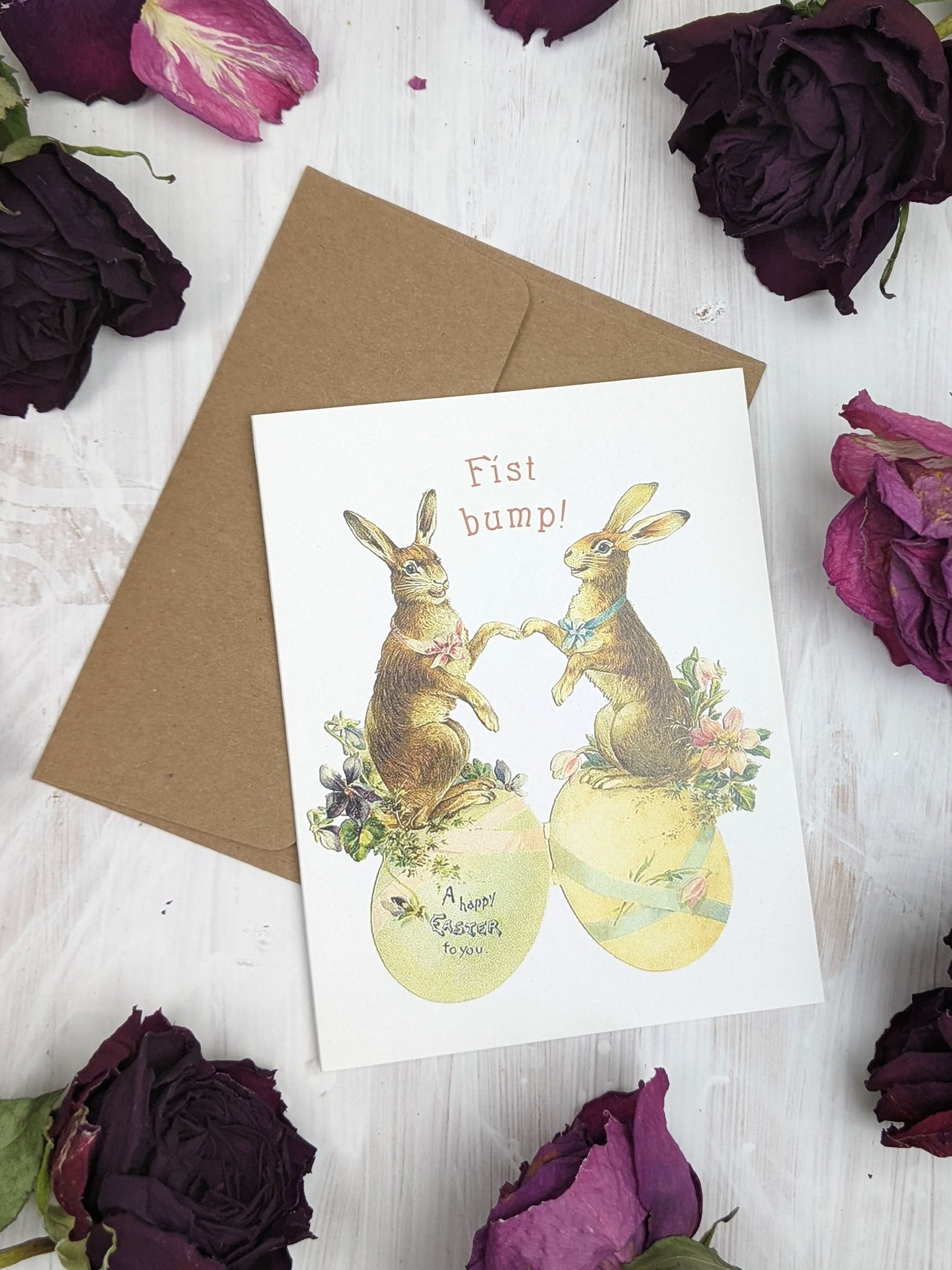 Ash &amp; Rose Greeting &amp; Note Cards Fist Bump Easter Card