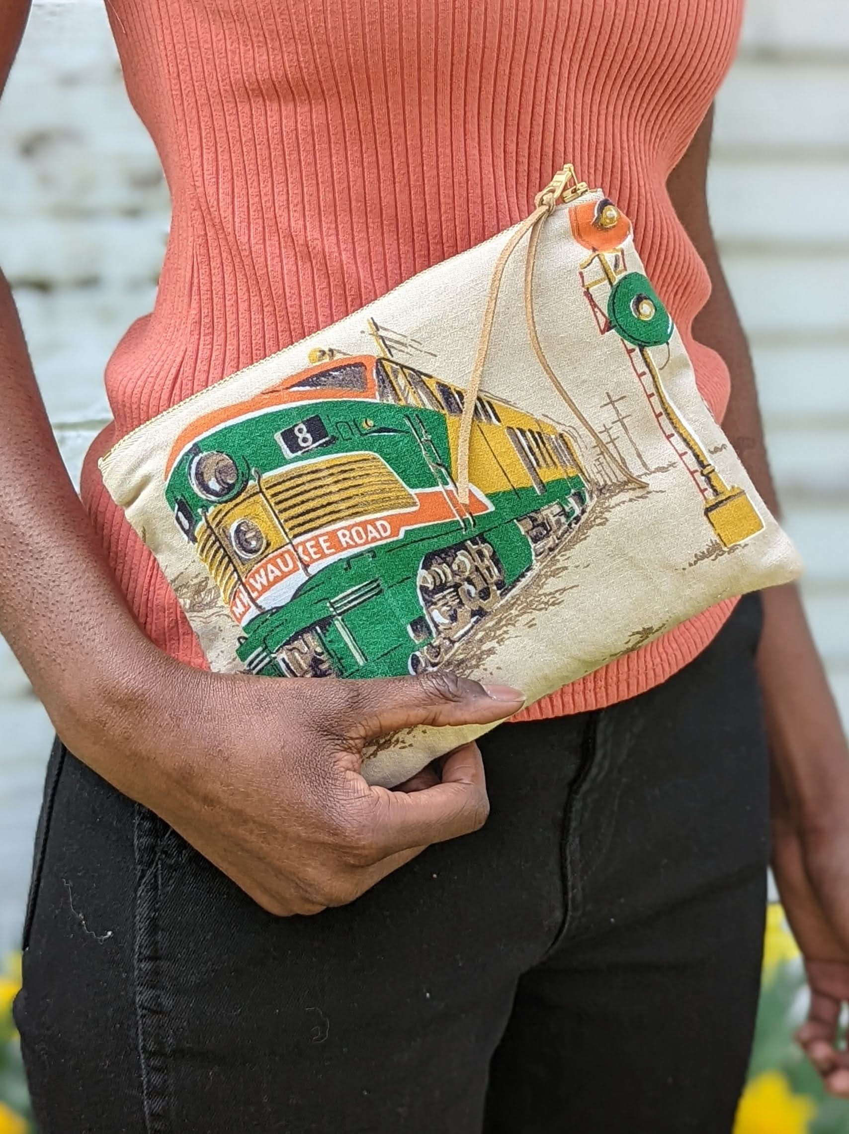 Ash &amp; Rose purse Steam Train Clutch