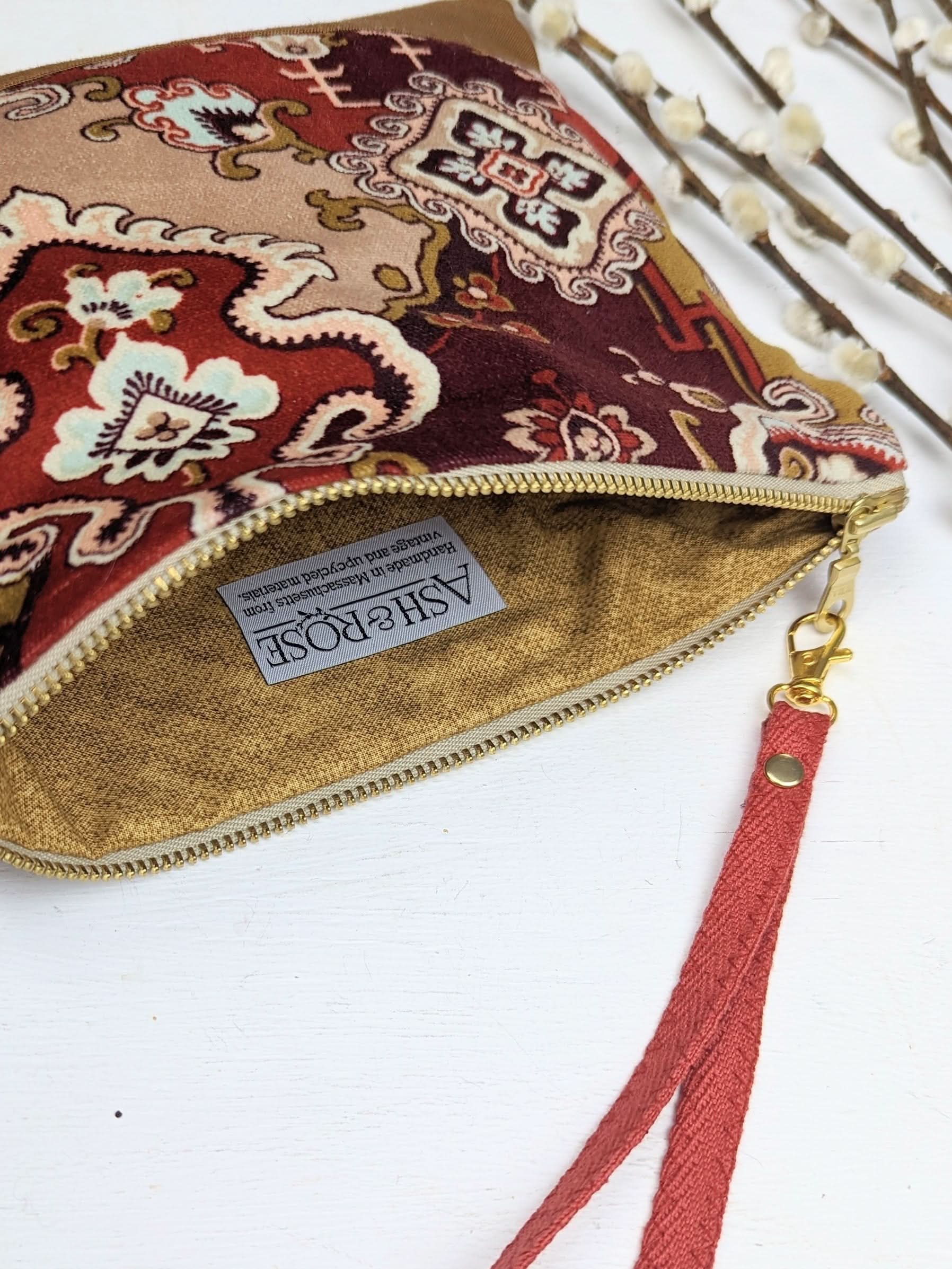 Ash &amp; Rose bag Boho Velvet Purse