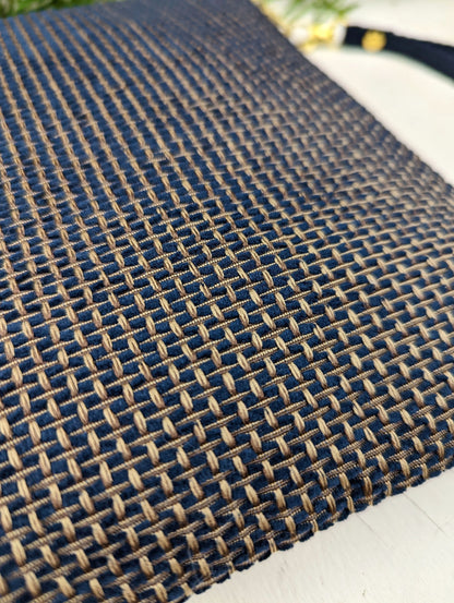 Golden Navy Tweed Purse - My American Goods