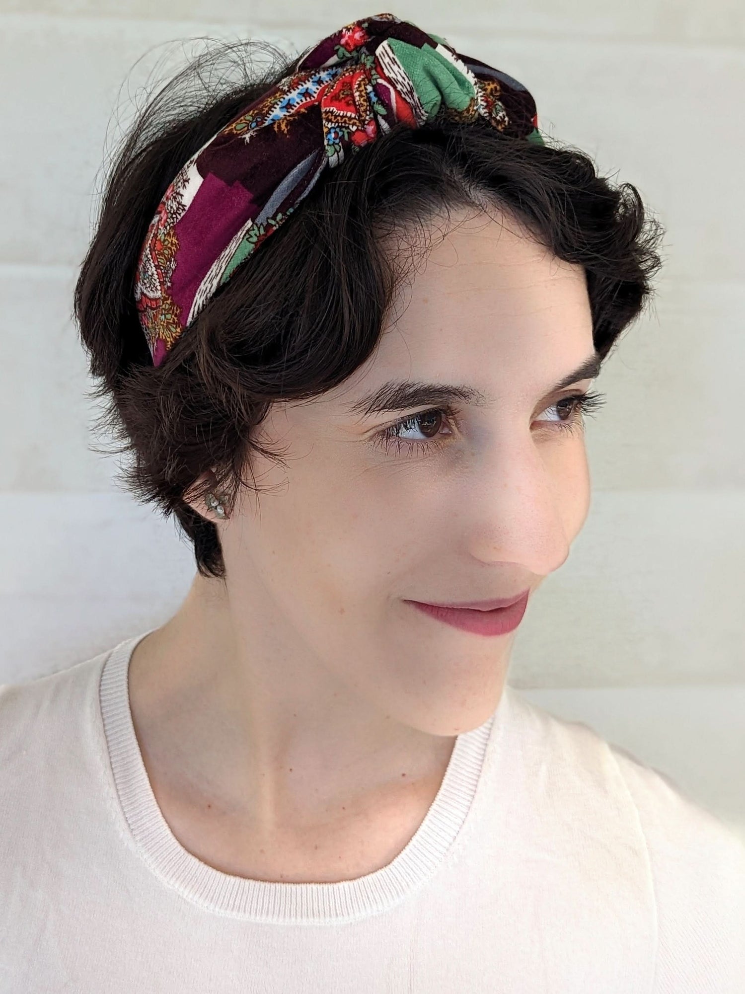 Geo Paisley Velvet Headband - My American Goods