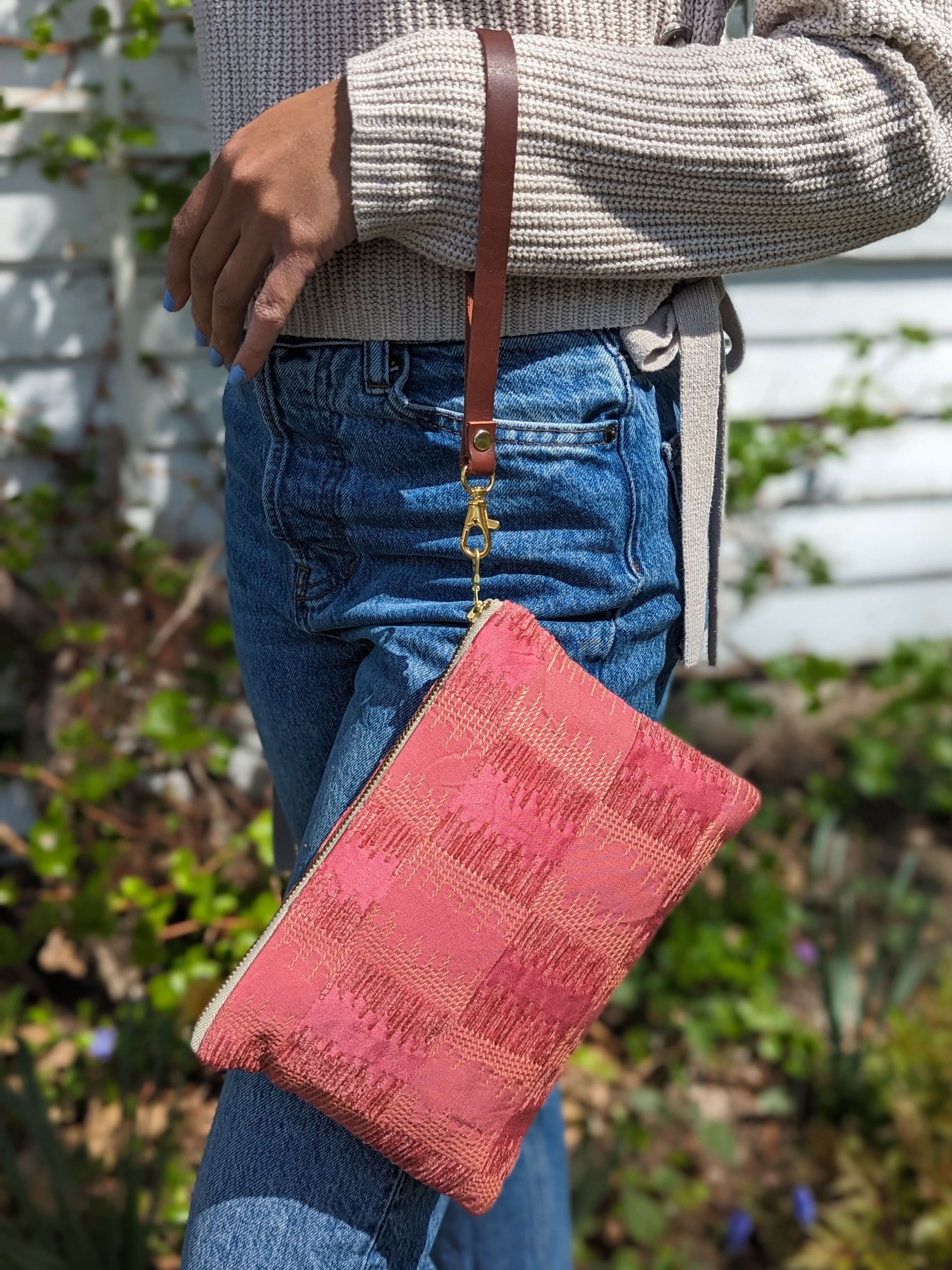 Ash &amp; Rose Shades of Apricot Wristlet Purse