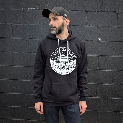 Stargazer Cast Iron Merch Black / S Skillet UFO Slim Hoodie