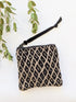 Black Diamond Needlepoint Square Pouch - My American Goods