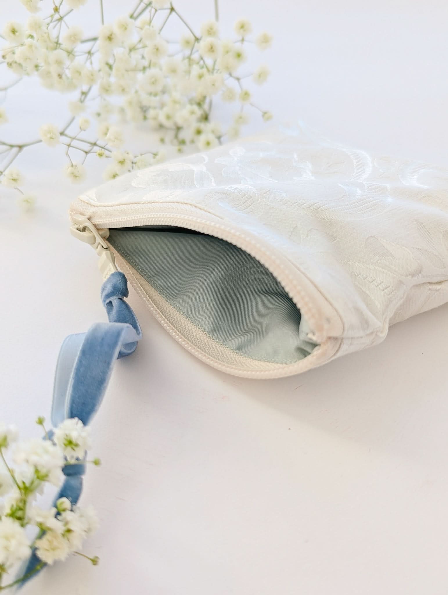 Ash &amp; Rose bag Something Blue Square Zip Pouch