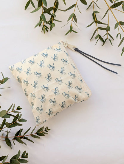Good Dog Square Zip Pouch - My American Goods