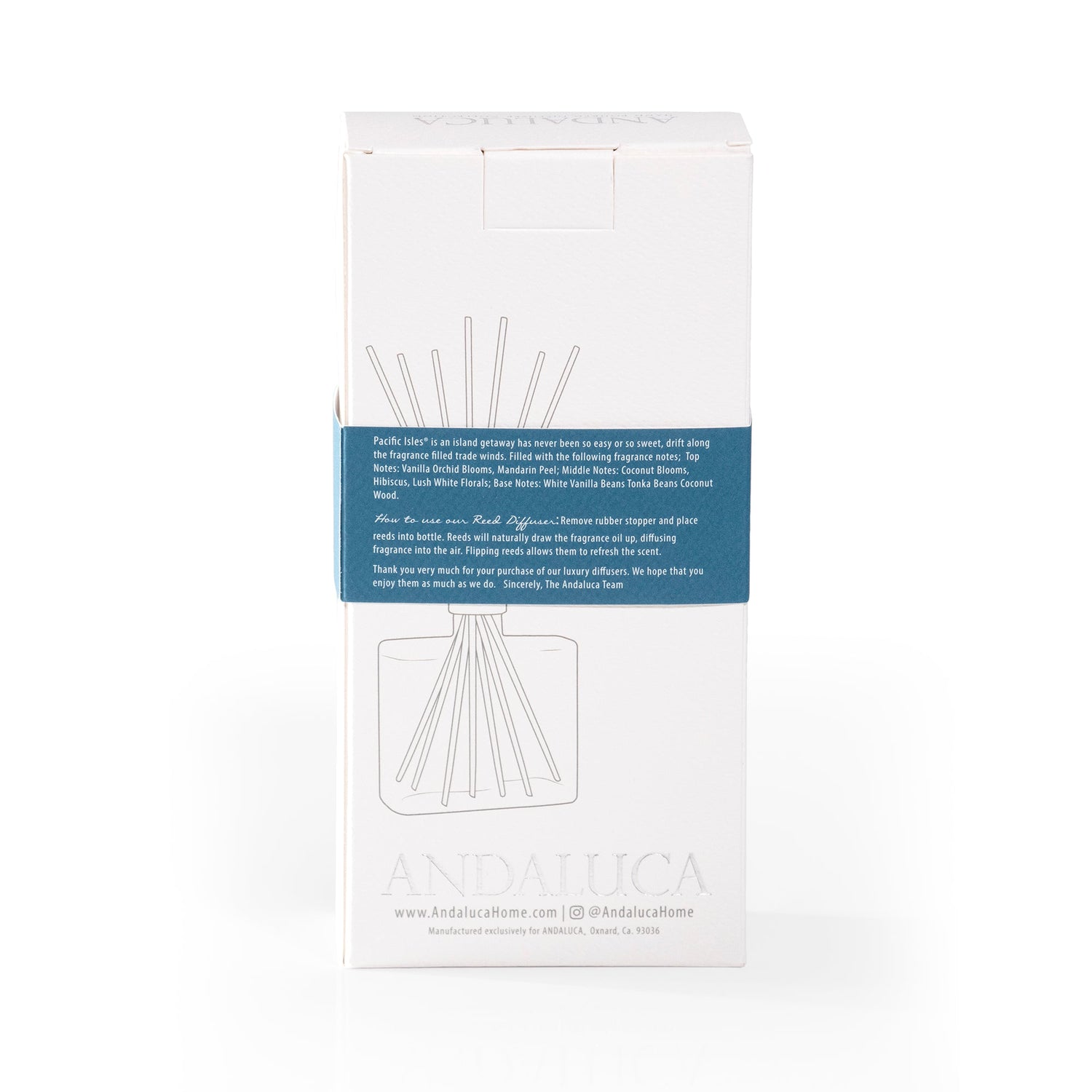 Pacific Isles Reed Diffuser packaging