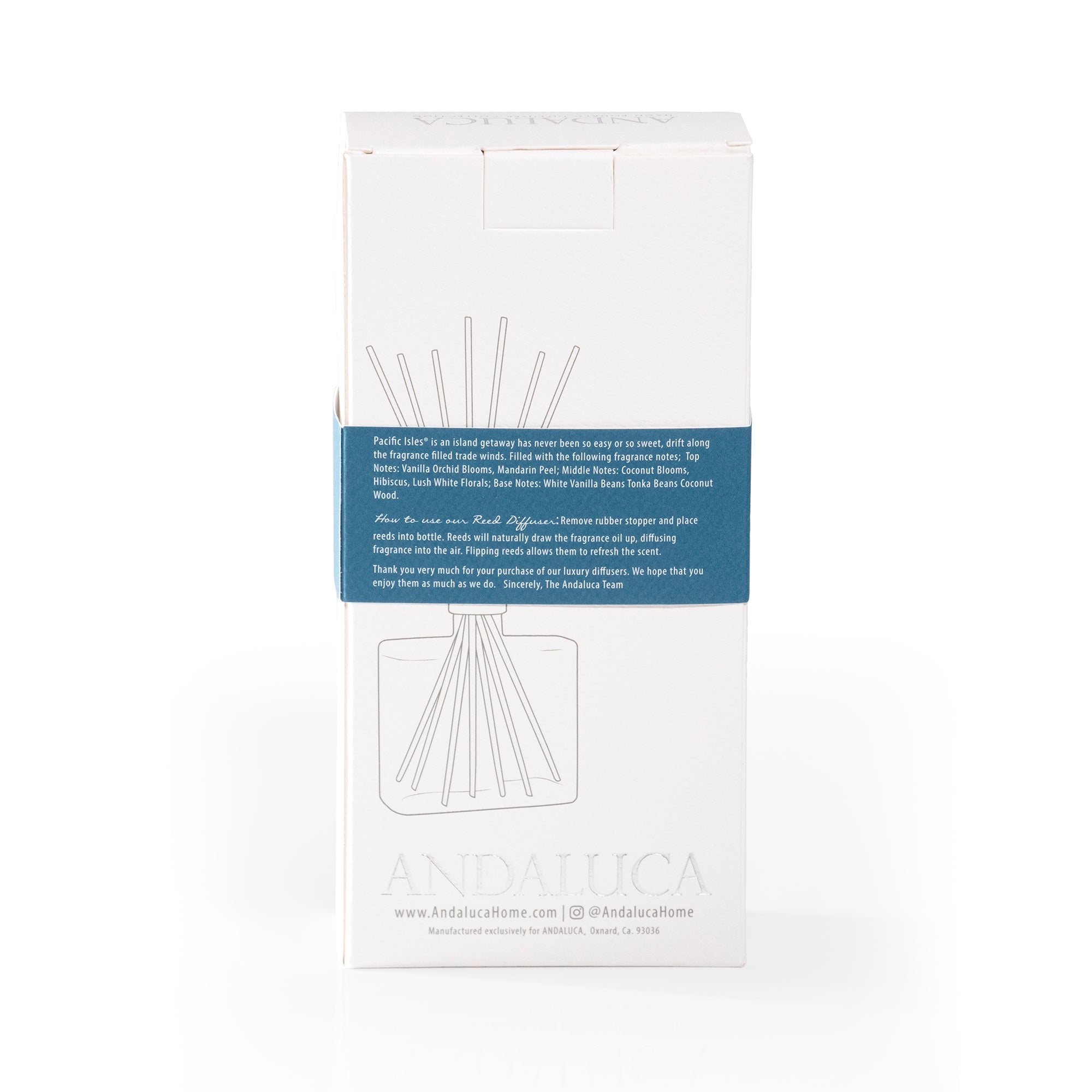Pacific Isles Reed Diffuser packaging