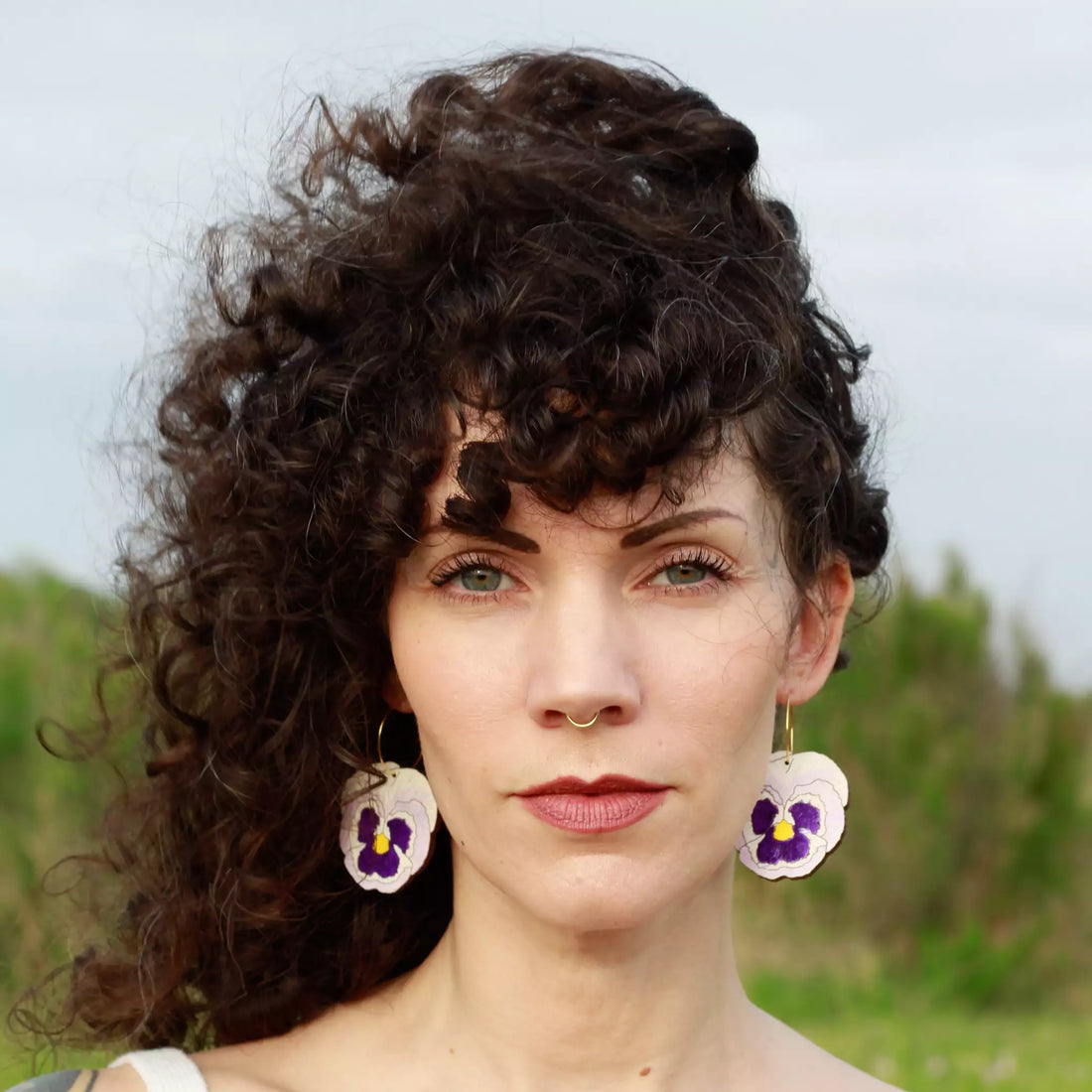 Pansy Hoops - My American Goods