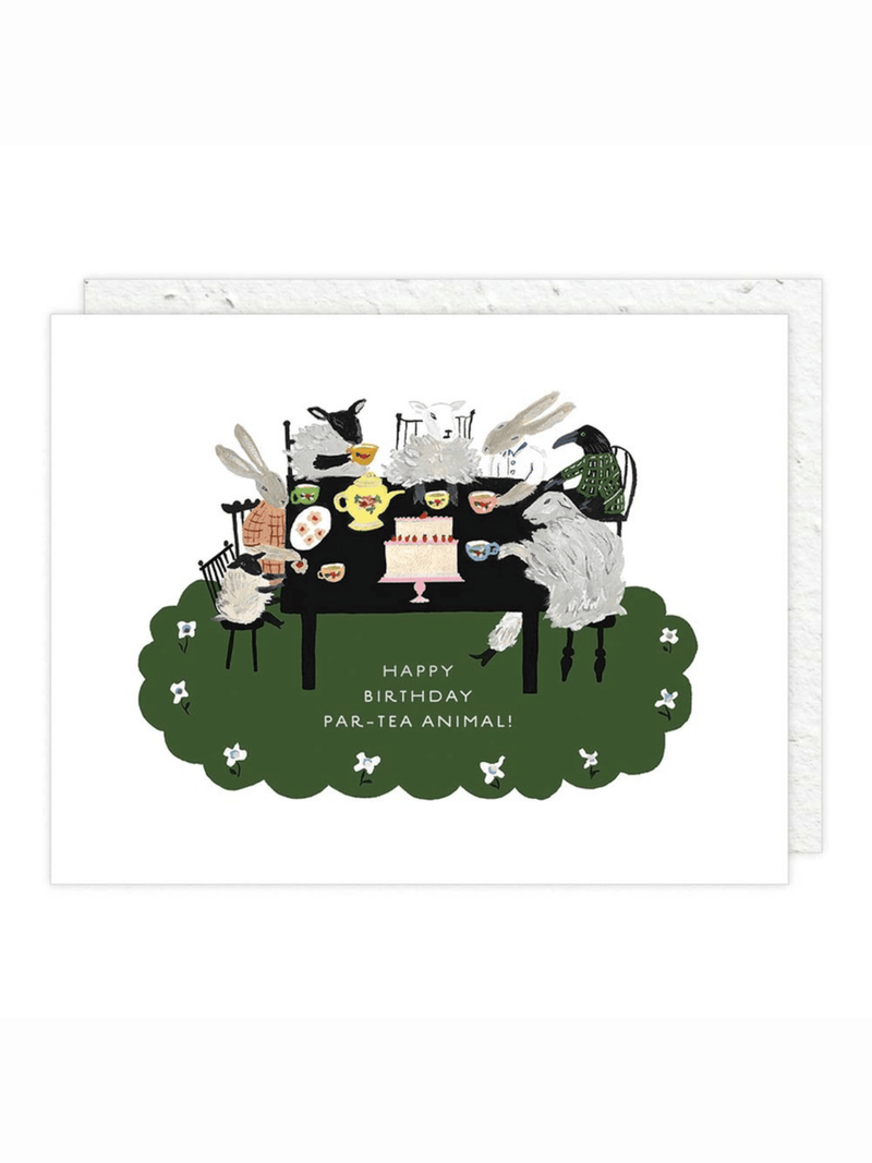 Ash & Rose Greeting & Note Cards Par-Tea - Seeded Birthday Card