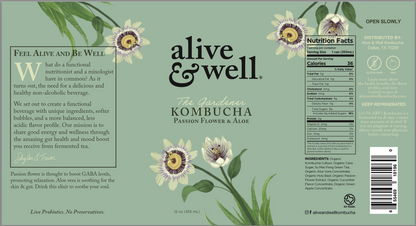 Passionflower &amp; Aloe Kombucha