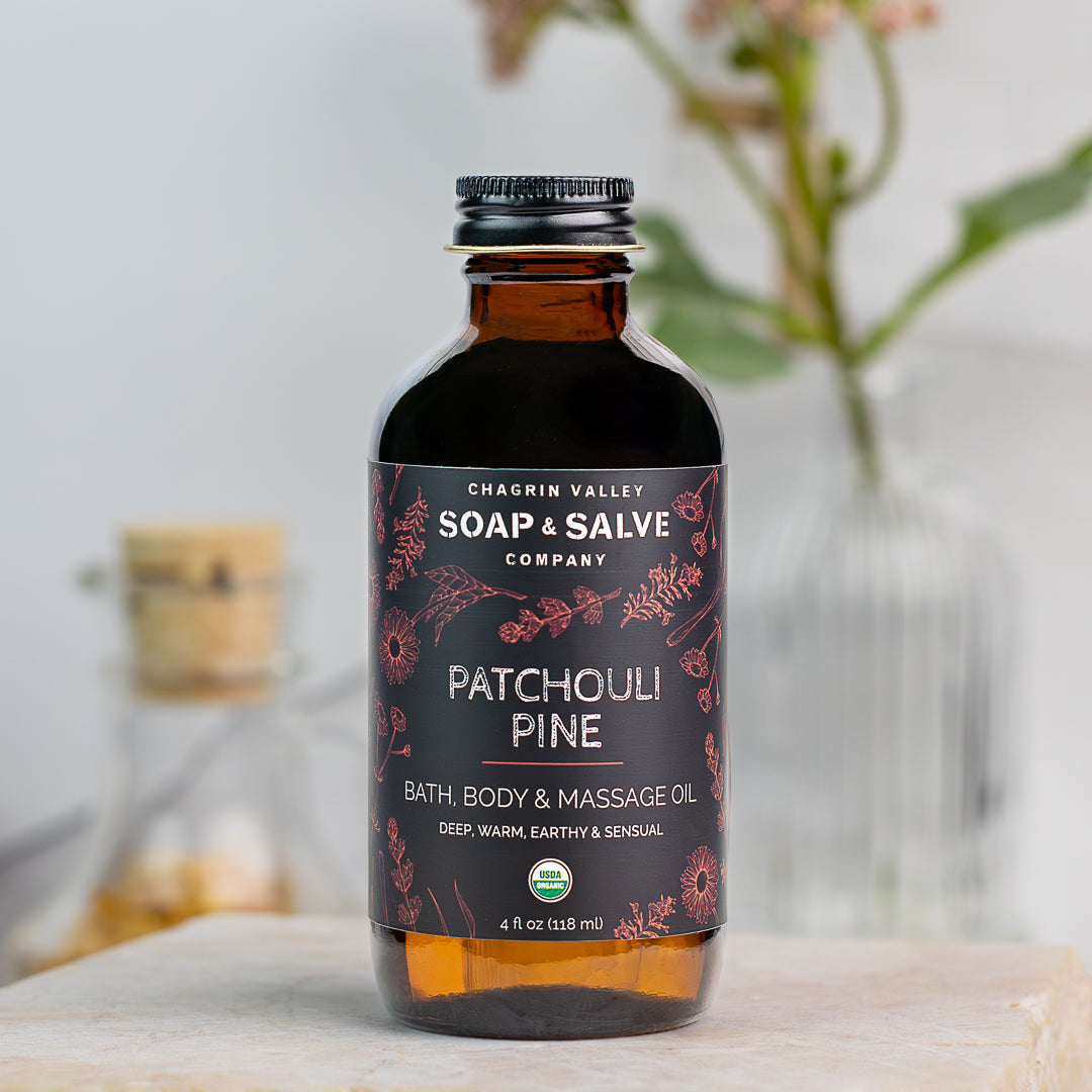 Bath &amp; Body Oil: Patchouli Pine - My American Goods