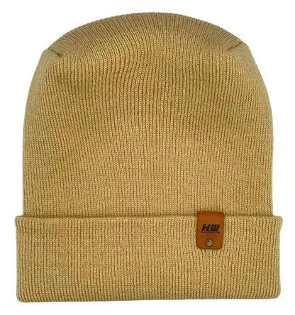 Patented H Stitch Cuffed Beanie, Dune Beige