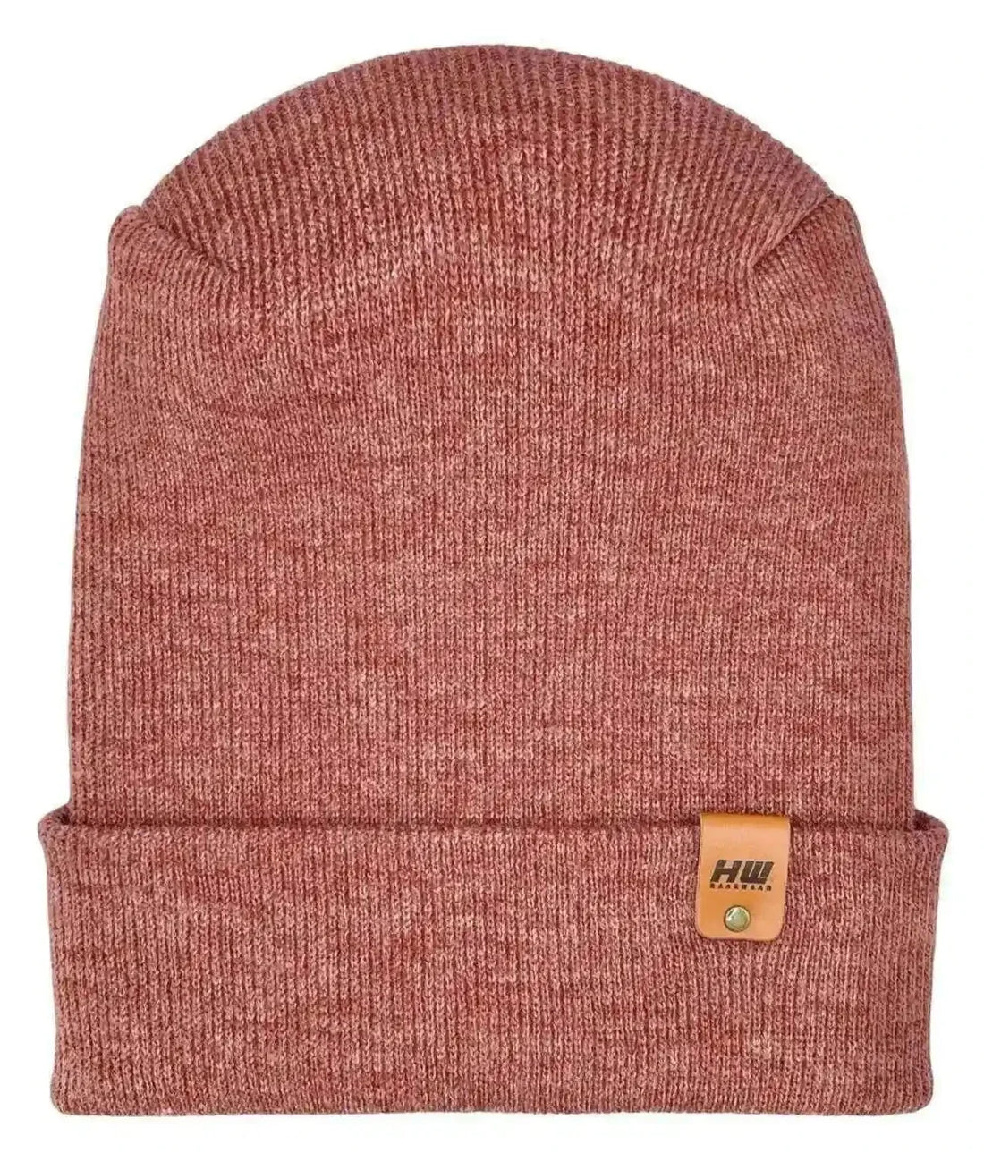 Patented H Stitch Cuffed Beanie, Rusty Burgundy
