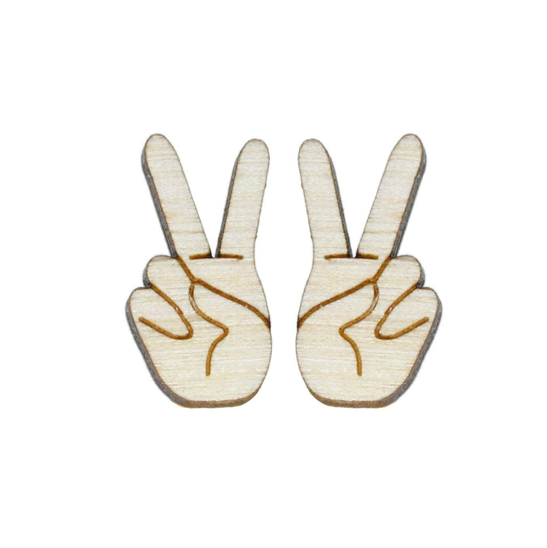 Peace Sign Studs