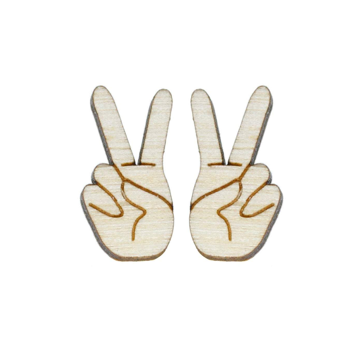Peace Sign Studs