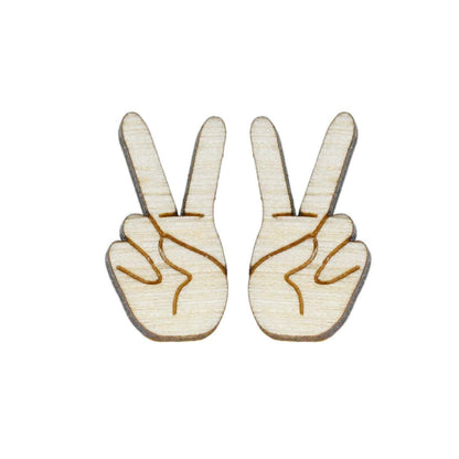 Peace Sign Studs