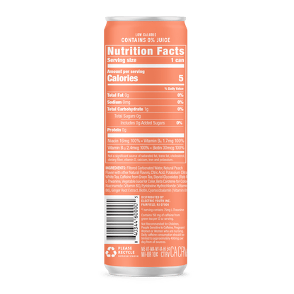 GORGIE Energy Drink Energy Drink - Sparkling Peach Tea