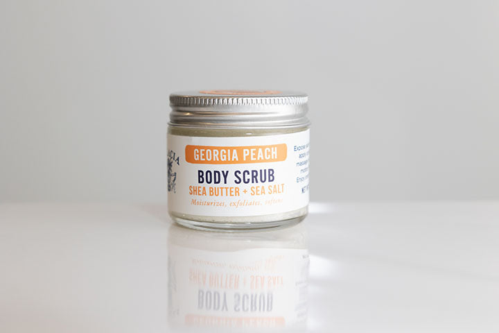 Georgia Peach Sea Salt Hand &amp; Body Scrub 2.6oz