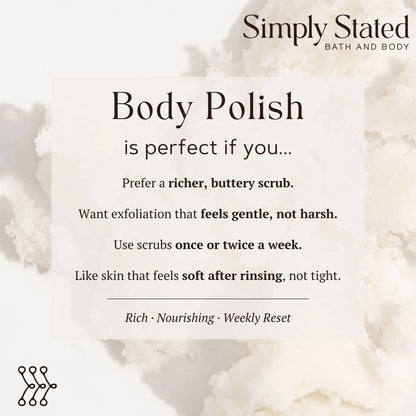 Simply Stated Creations Exfoliants Oatmeal Milk + Honey Body Polish