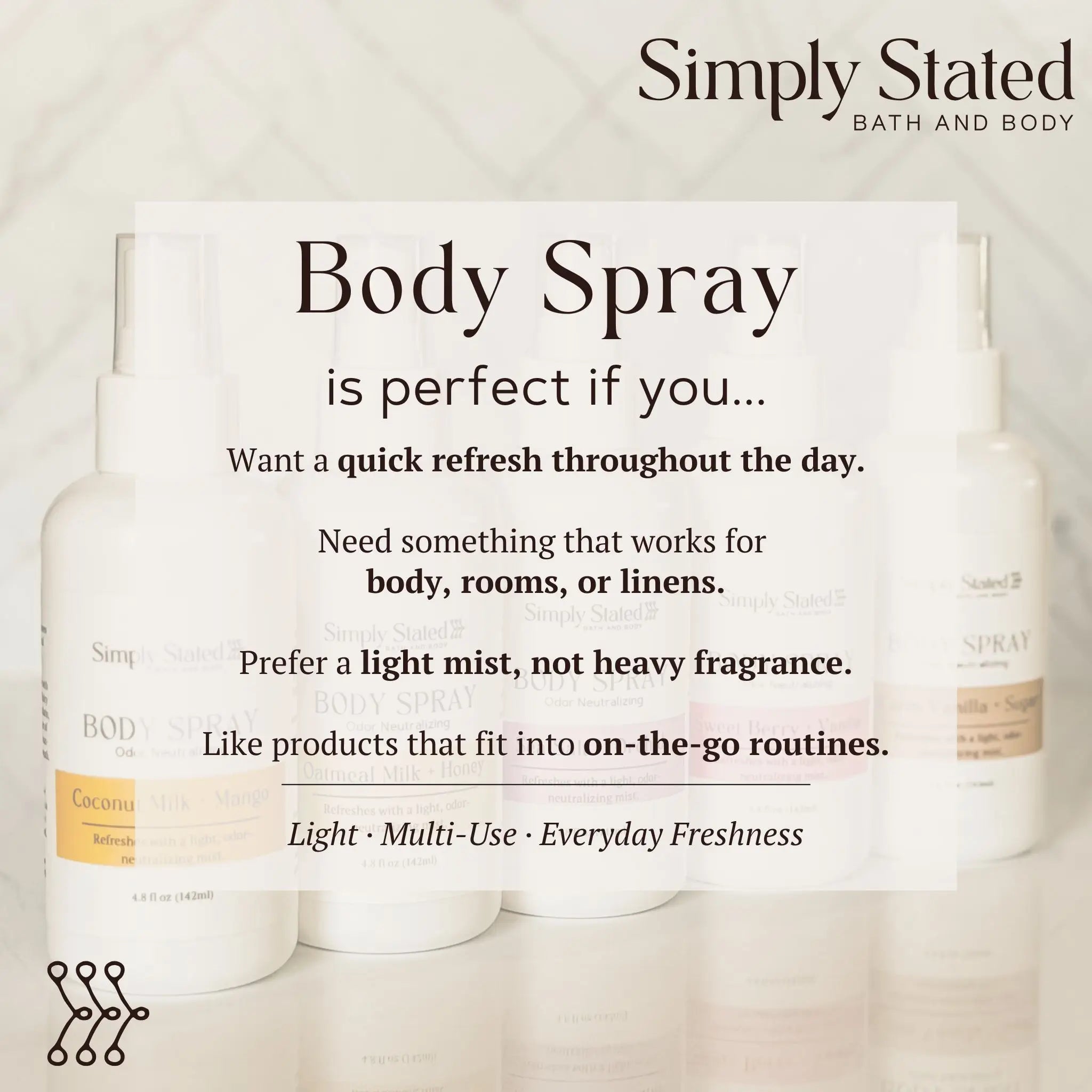 Warm Vanilla + Sugar Body Spray
