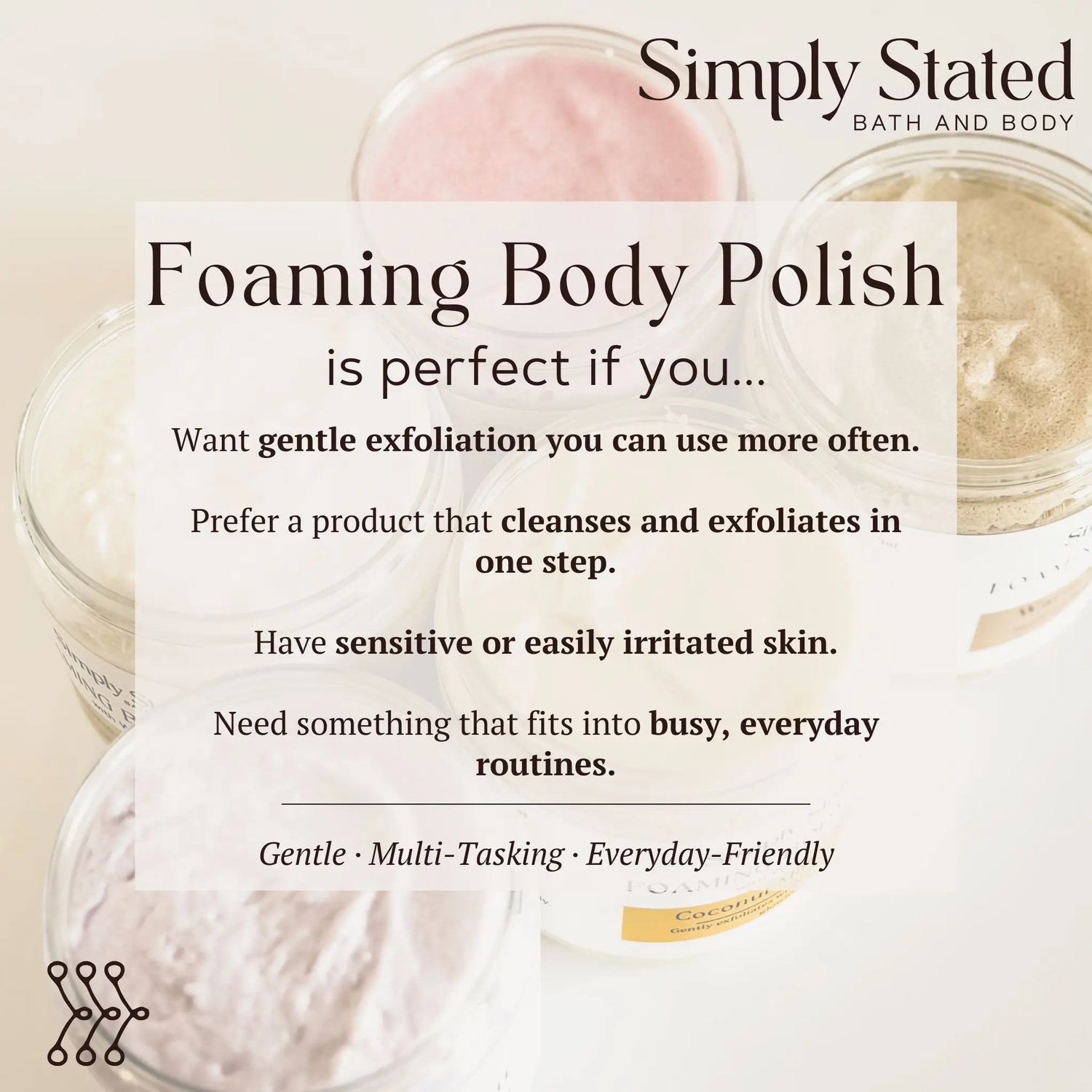 Simply Stated Creations Exfoliants Sweet Berry + Vanilla Foaming Body Polish