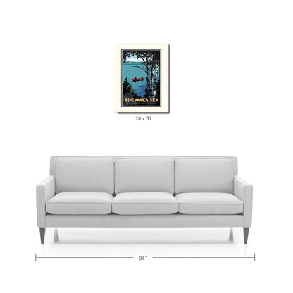 Landmark MN | Bde Maka Ska Minneapolis Art Print - My American Goods