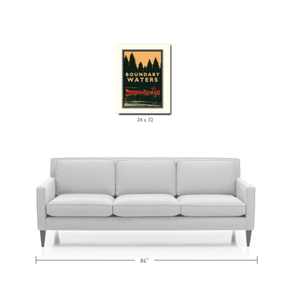 Landmark MN | Boundary Waters Canoe Art Print - My American Goods