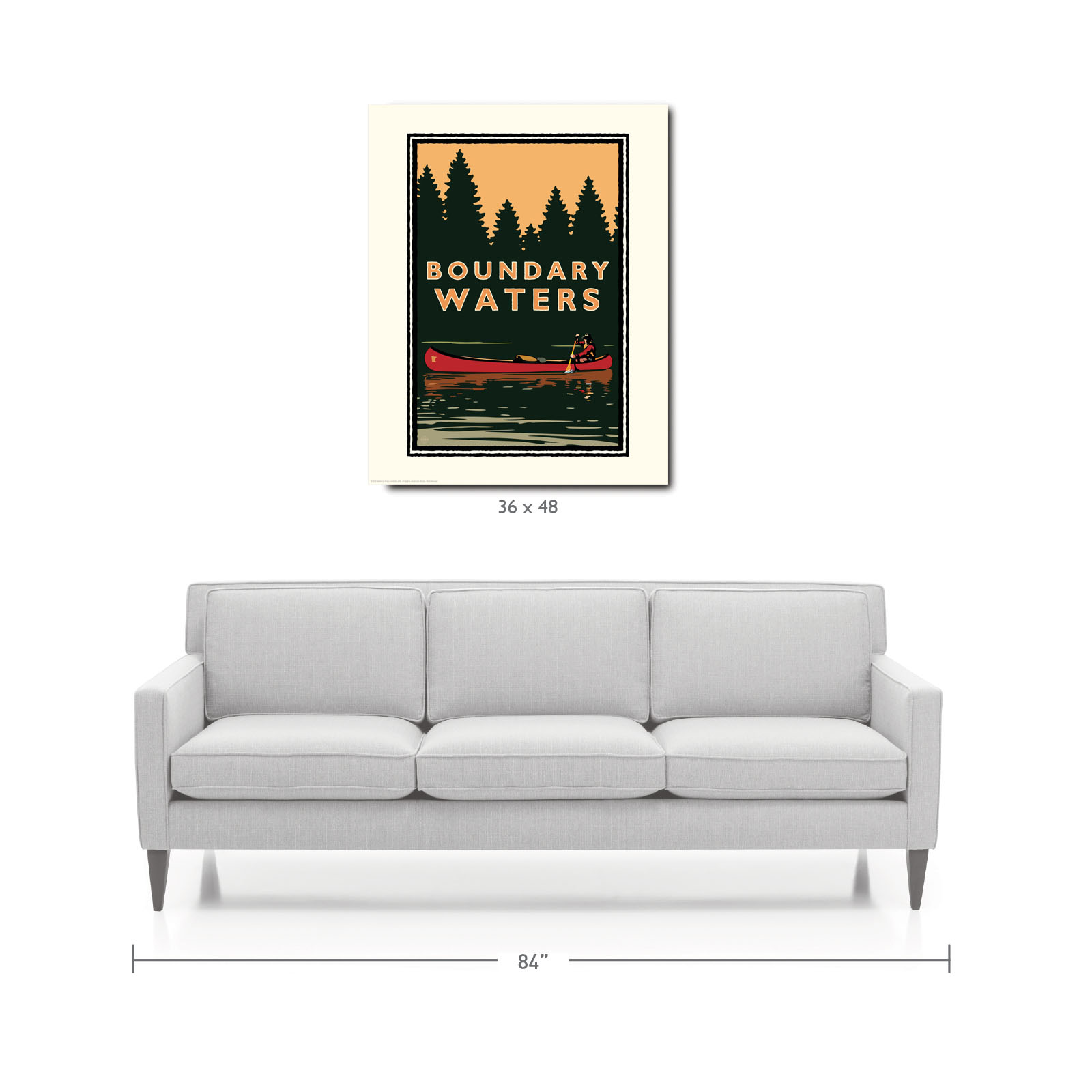 Landmark MN | Boundary Waters Canoe Art Print - My American Goods