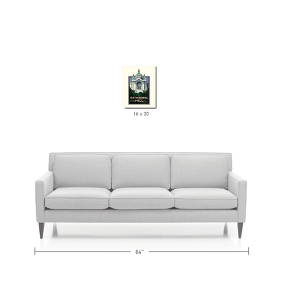 Landmark MN | Cathedral Hill St Paul Art Print - My American Goods
