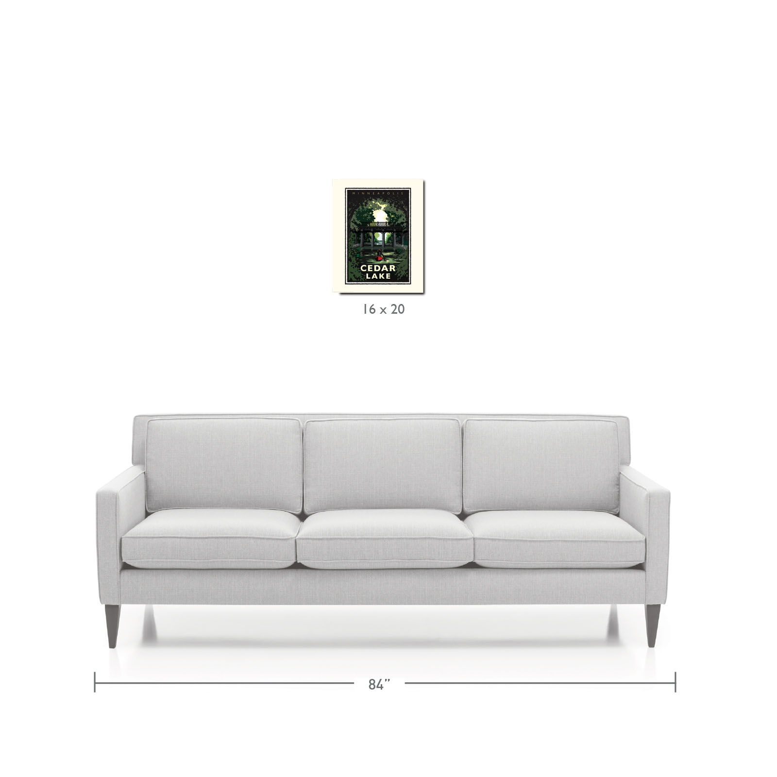 Landmark MN | Cedar Lake Minneapolis Art Print - My American Goods