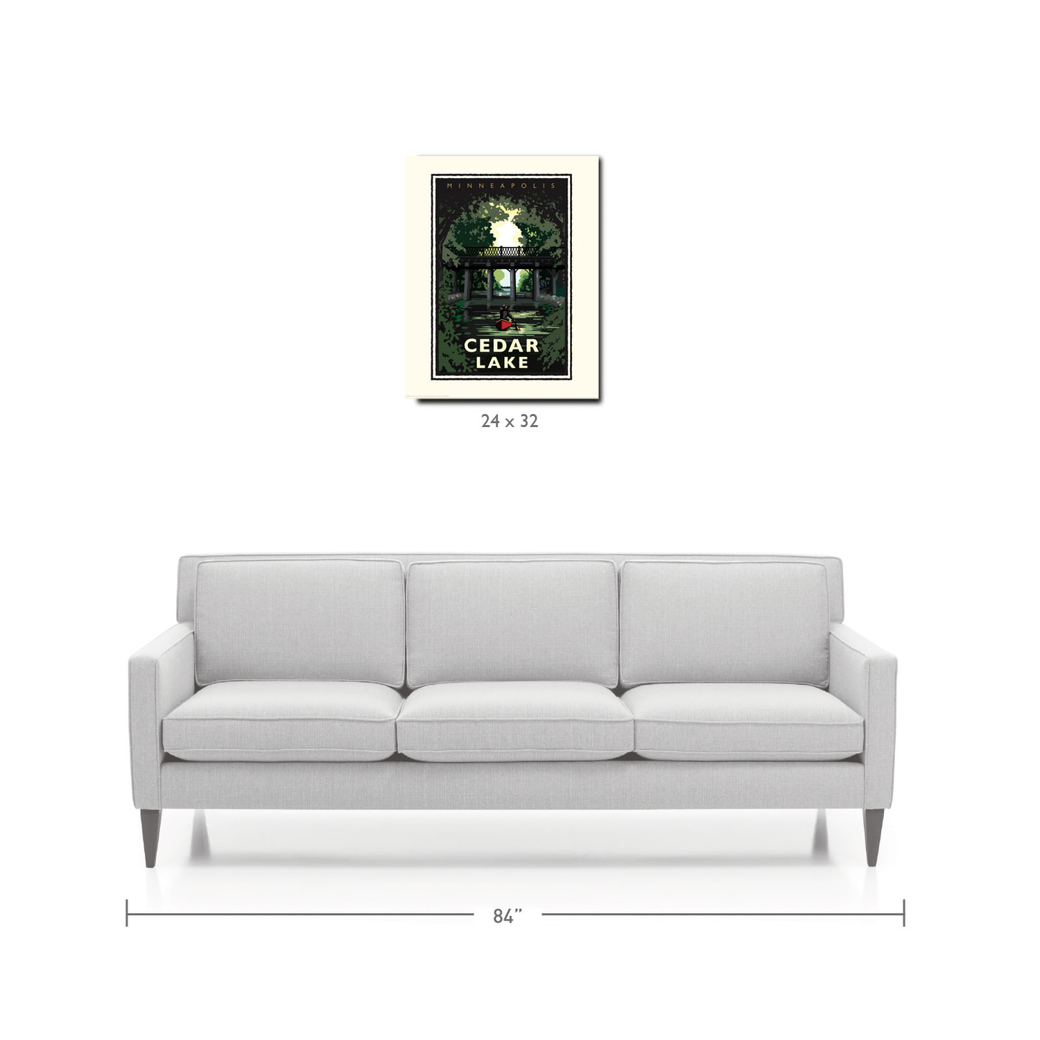 Landmark MN | Cedar Lake Minneapolis Art Print - My American Goods