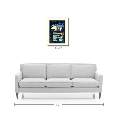 Landmark NY | Central Park Bridge Day NYC Art Print - My American Goods