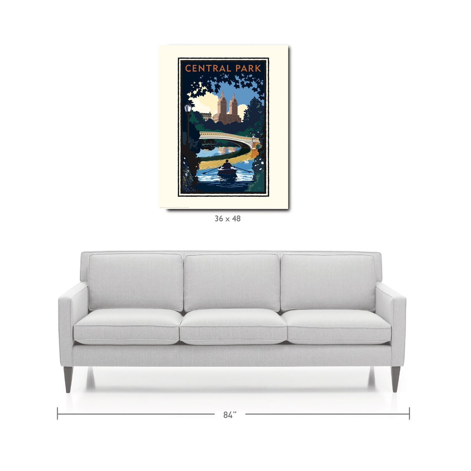 Landmark NY | Central Park Bridge Day NYC Art Print - My American Goods