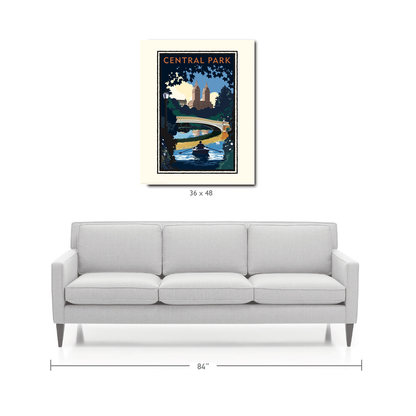 Landmark NY | Central Park Bridge Day NYC Art Print - My American Goods